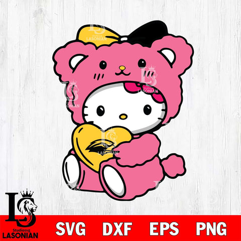 Southern Miss Golden Eagles Cute Hello Kitty 3 Svg Eps Dxf Png File, Digital Download, Instant Download