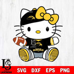 Southern Miss Golden Eagles Cute Hello Kitty Football 11 Svg Eps Dxf Png File, NCAA svg, Digital Download, Instant Download