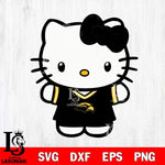 Southern Miss Golden Eagles Cute Hello Kitty Football 6 Svg Eps Dxf Png File, NCAA svg, Digital Download, Instant Download