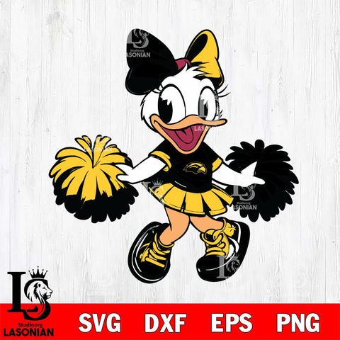 Southern Miss Golden Eagles Daisy Duck Cheerleader Svg Eps Dxf Png File, NCAA svg, Digital Download, Instant Download