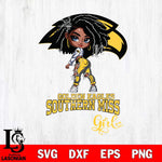 Southern Miss Golden Eagles Fan Girl Svg Eps Dxf Png File, Digital Download, Instant Download