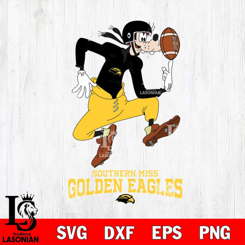 Southern Miss Golden Eagles Goofy Circus Football SVG DXF EPS PNG FILE,NCAA svg ,Football Digital Download,Instant Download, Silhouette