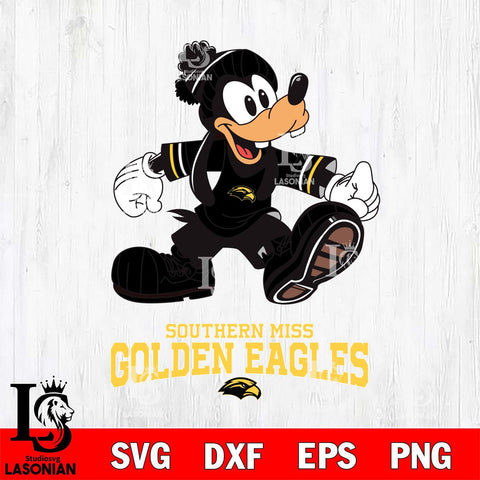 Southern Miss Golden Eagles Goofy Cool Sport SVG DXF EPS PNG FILE,NCAA svg ,Football Digital Download,Instant Download, Silhouette