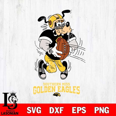 Southern Miss Golden Eagles Goofy Sport Football SVG DXF EPS PNG FILE,NCAA svg ,Football Digital Download,Instant Download, Silhouette