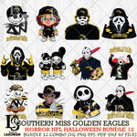 Southern Miss Golden Eagles Halloween Bundle 12 SVG Svg Eps Dxf Png File, NCAA bundle svg, Digital Download, Instant Download