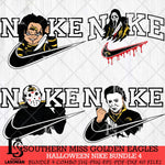 Southern Miss Golden Eagles Halloween Nike NCAA Bundle 4 Svg Eps Dxf Png File, Digital Download, Instant Download