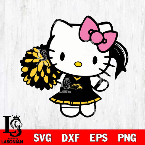 Southern Miss Golden Eagles Hello Kitty Cheerleader 12 Svg Eps Dxf Png File, Digital Download, Instant Download