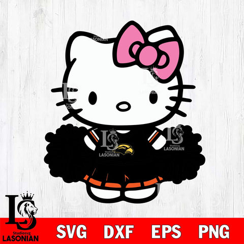 Southern Miss Golden Eagles Hello Kitty Cheerleader 2 Svg Eps Dxf Png File, Digital Download, Instant Download