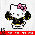 Southern Miss Golden Eagles Hello Kitty Cheerleader 3 Svg Eps Dxf Png File, Digital Download, Instant Download