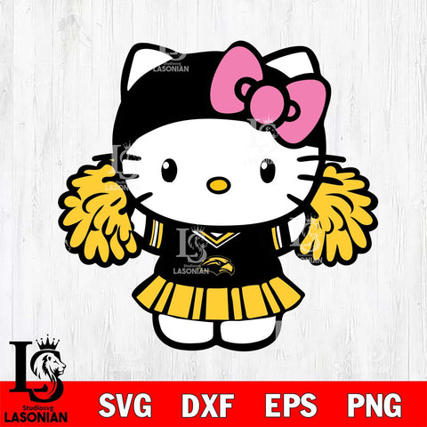 Southern Miss Golden Eagles Hello Kitty Cheerleader 5 Svg Eps Dxf Png File, Digital Download, Instant Download