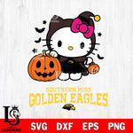 Southern Miss Golden Eagles Hello Kitty Horror 1 Svg Eps Dxf Png File, Digital Download