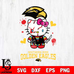 Southern Miss Golden Eagles Hello Kitty Horror 2 Svg Eps Dxf Png File, Digital Download