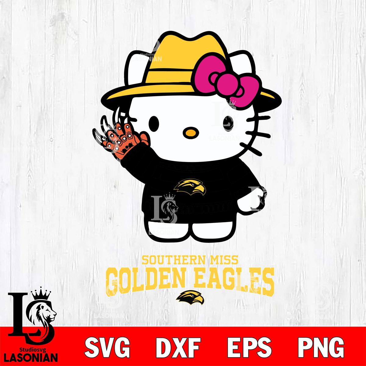 Southern Miss Golden Eagles Hello Kitty Horror 6 – lasoniansvg