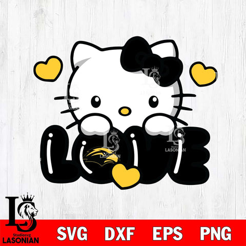 Southern Miss Golden Eagles Hello Kitty Love Svg Eps Dxf Png File, Digital Download, Instant Download