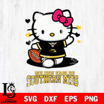 Southern Miss Golden Eagles Hello Kitty NCAA 3 Svg Eps Dxf Png File, Digital Download, Instant Download