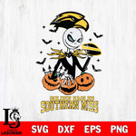Southern Miss Golden Eagles Jack Skellington 2 halloween Svg Eps Dxf Png File, NCAA svg, Digital Download, Instant Download