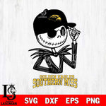 Southern Miss Golden Eagles Jack Skellington 3 Halloween Svg Eps Dxf Png File, NCAA svg, Digital Download, Instant Download