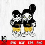 Southern Miss Golden Eagles Jack Skellington And Pennywise Football Svg Eps Dxf Png File, NCAA svg, Digital Download, Instant Download