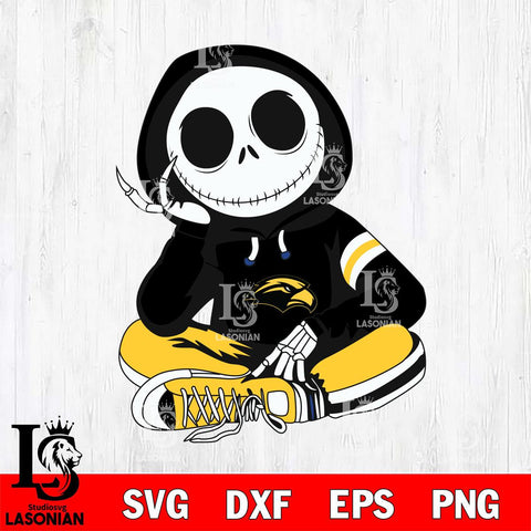 Southern Miss Golden Eagles Jack Skellington halloween Svg Eps Dxf Png File, NCAA svg, Digital Download, Instant Download