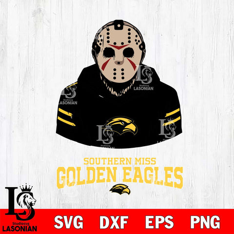 Southern Miss Golden Eagles Jason Voorhees 4 Svg Eps Dxf Png File, Digital Download