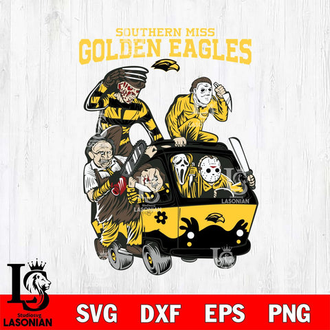 Southern Miss Golden Eagles Jason Voorhees Horror 10 Svg Eps Dxf Png File, NCAA svg, Digital Download, Instant Download