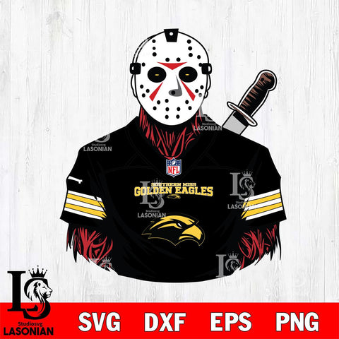 Southern Miss Golden Eagles Jason Voorhees Horror 4 Svg Eps Dxf Png File, NCAA svg, Digital Download, Instant Download