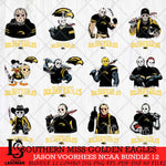 Southern Miss Golden Eagles Jason Voorhees NCAA Bundle 12 SVG Svg Eps Dxf Png File, Digital Download