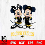 Southern Miss Golden Eagles Mickey Minnie Mouse rugby ball Svg Eps Dxf Png File, NCAA svg , File Cut , Digital Download , Instant Download, Cut Svg Files