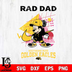 Southern Miss Golden Eagles Mickey Mouse Rad Dad SVG DXF EPS PNG FILE, NCAA File Cut,Digital Download,Instant Download