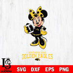 Southern Miss Golden Eagles Minnie Mouse, Svg Eps Dxf Png File, Digital Download