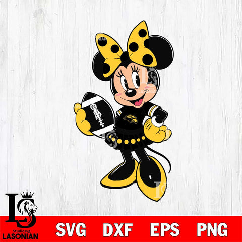 Southern Miss Golden Eagles Minnie Mouse Svg Eps Dxf Png File, NCAA svg, Digital Download, Instant Download