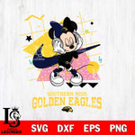Southern Miss Golden Eagles Minnie Mouse Dancing SVG DXF EPS PNG FILE, NCAA File Cut,Digital Download,Instant Download