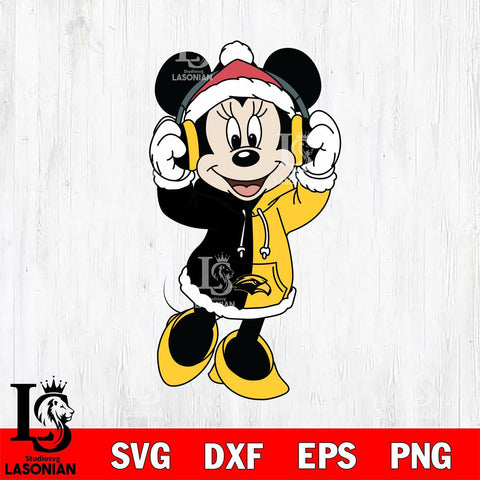 Southern Miss Golden Eagles Minnie Mouse Disney Football Christmas File Cut, NCAA SVG DXF EPS PNG FILE, Digital Download , Criucut , Silhouette