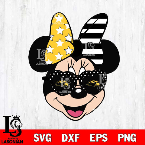 Southern Miss Golden Eagles Minnie Mouse Love Svg Eps Dxf Png File, NCAA svg, Digital Download, Instant Download