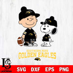 Southern Miss Golden Eagles Peanuts Snoopy Friends Football SVG DXF EPS PNG FILE,Snoopy File Cut, NCAA Digital Download,Instant Download,Christmas Silhouette