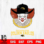 Southern Miss Golden Eagles Pennywise Horror Sport 12 Svg Eps Dxf Png File, Digital Download
