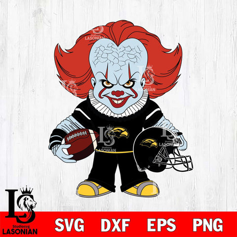 Southern Miss Golden Eagles Pennywise Horror Sport Svg Eps Dxf Png File, Digital Download
