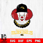 Southern Miss Golden Eagles Pennywise Horror Sport 4 Svg Eps Dxf Png File, Digital Download