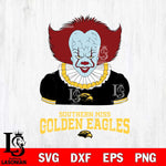 Southern Miss Golden Eagles Pennywise Horror Sport 5 Svg Eps Dxf Png File, Digital Download