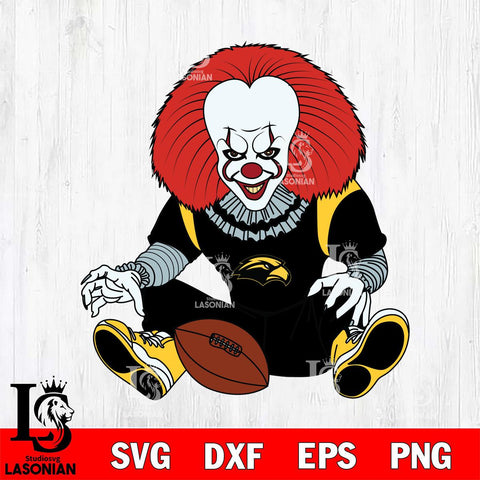 Southern Miss Golden Eagles Pennywise Horror Sport 6 Svg Eps Dxf Png File, Digital Download