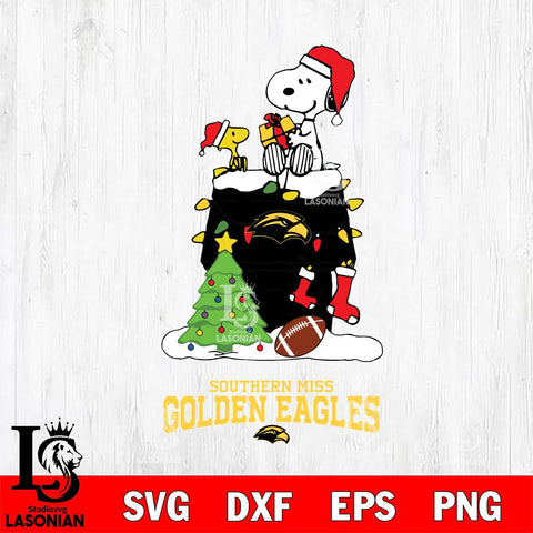 Southern Miss Golden Eagles Snoopy Sport 11 Svg Eps Dxf Png File, Digital Download