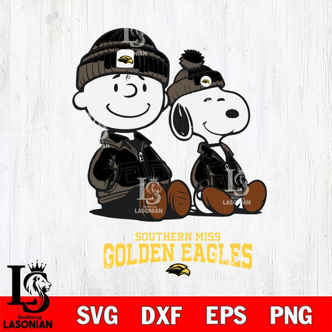 Southern Miss Golden Eagles Snoopy Sport 6 Svg Eps Dxf Png File, Digital Download