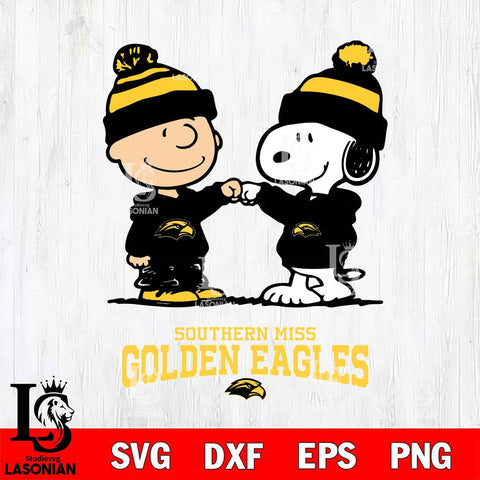 Southern Miss Golden Eagles Snoopy Sport 9 Svg Eps Dxf Png File, Digital Download