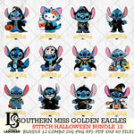 Southern Miss Golden Eagles Stitch Horror Bundle 12 SVG Svg Eps Dxf Png File, NCAA svg, Digital Download, Instant Download