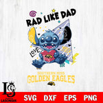Southern Miss Golden Eagles Stitch Love Rad Like Dad SVG DXF EPS PNG FILE, NCAA File Cut,Digital Download,Instant Download