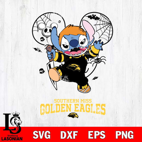 Southern Miss Golden Eagles Stitch Michael Halloween Svg Eps Dxf Png File, Digital Download, Instant Download