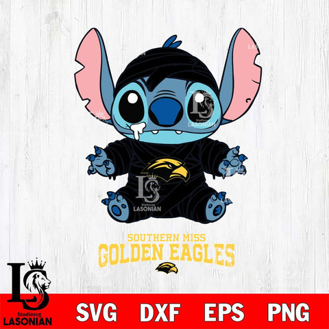 Southern Miss Golden Eagles Stitch Mummy Svg Eps Dxf Png File, NCAA svg, Digital Download, Instant Download