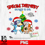 Special Delivery Bluey & Co 13 Files,Christmas file,Digital Download ,Instant Download