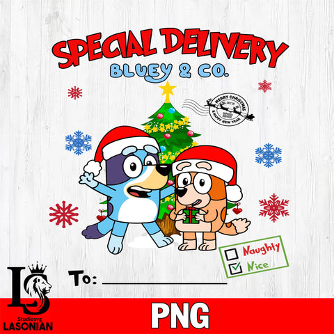 Special Delivery Bluey & Co 13 Files,Christmas file,Digital Download ,Instant Download