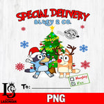 Special Delivery Bluey & Co Christmas 2 Files,Christmas file,Digital Download ,Instant Download